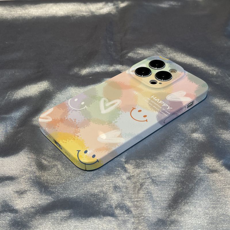 Ốp Điện Thoại Hình Mặt Cười Cầu Vồng Cho Iphone 8xs 14 11 Xr / promax plus 7 Iphone12 / / 13 OD3S