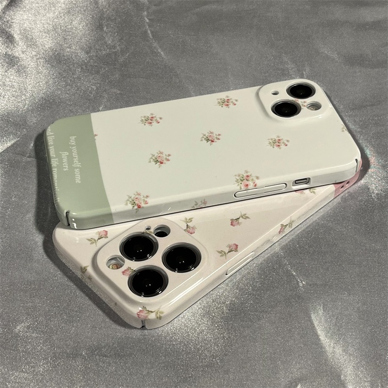 Ốp Điện Thoại Cứng Họa Tiết Hoa Đơn Giản Thời Trang Cho Iphone 8 11 13iPhone12 Apple 14 x7xs AXT9
