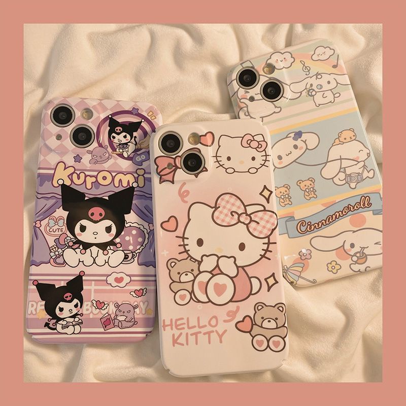 Ốp Điện Thoại Cứng Họa Tiết Hoạt Hình Dễ Thương Cho Iphone 7P 11 14xsmax12 xr8pro13 plus BZ7W