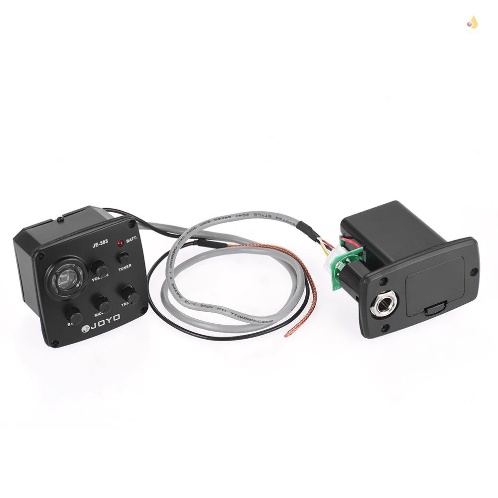 Hệ Thống Pickup JOYO JE-303 3 Băng Thông Dùng Cho Đàn Guitar Với Màn Hình LCD
