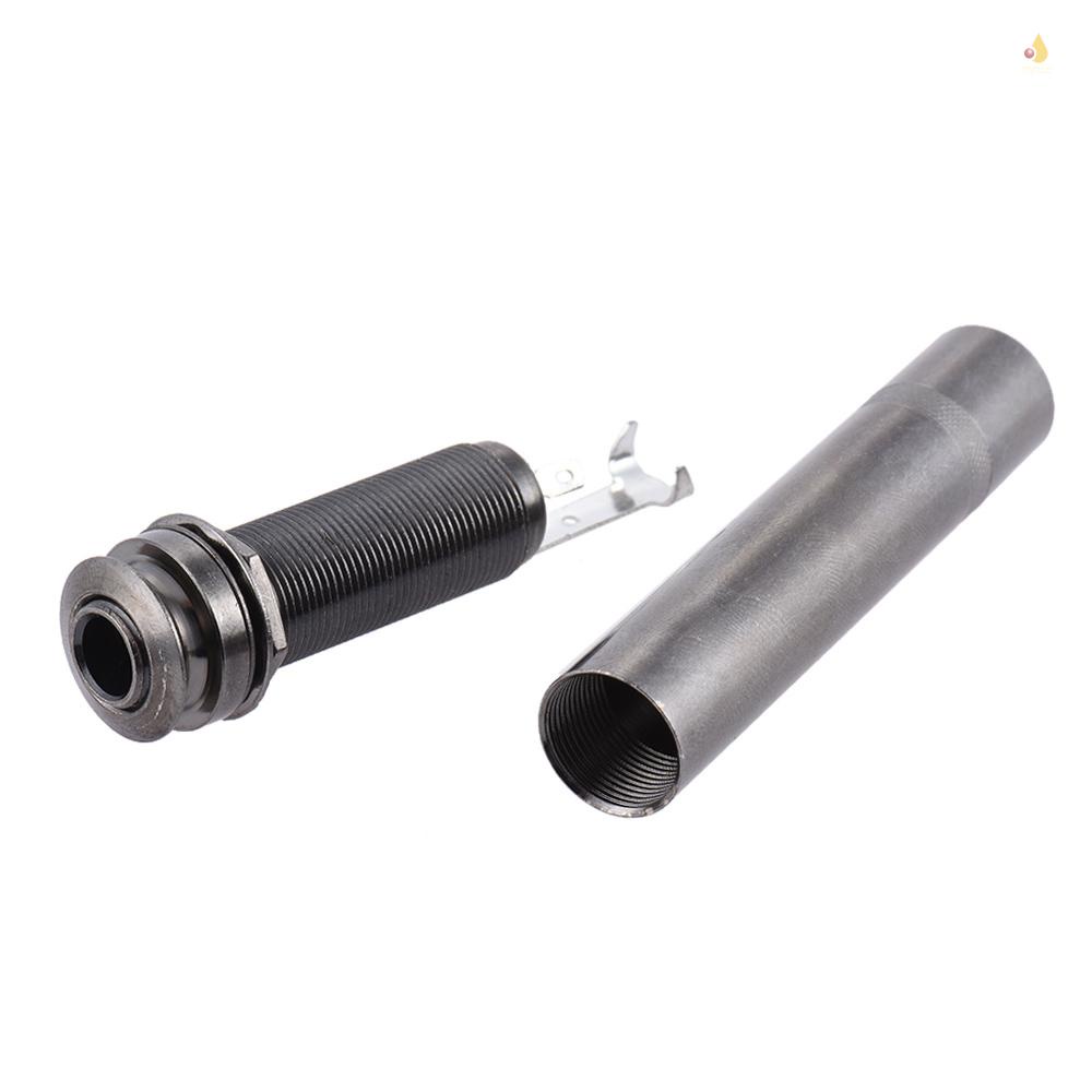 Ổ Cắm Đầu Ra Mono 65mm Bằng Đồng Thau Cho Đàn Guitar Điện Acoustic 6.35mm 1 / 4 Inch