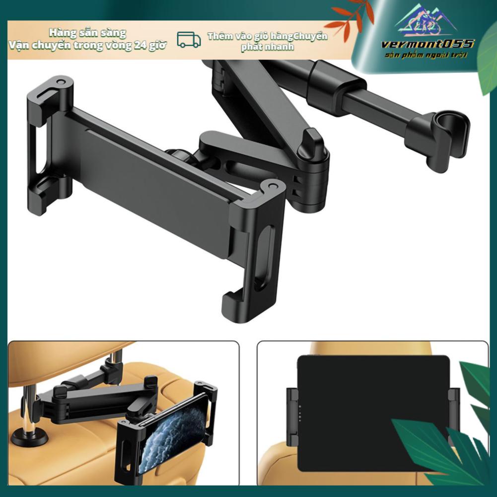 Vermont055 Giá đỡ điện thoại trên xe hơi Máy tính bảng có thể kéo dài Có xoay tựa đầu đa năng ô tô