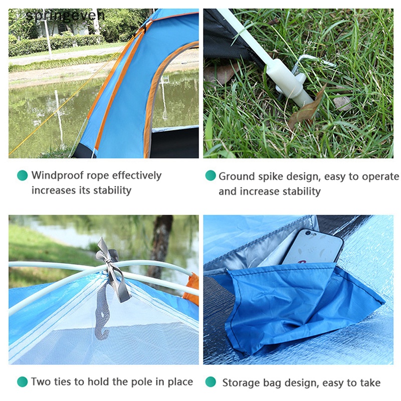 Lều Che Nắng Ngoài Trời Tự Động Hai Cửa Chống Thấm Nước Dành Cho 2-3 Người