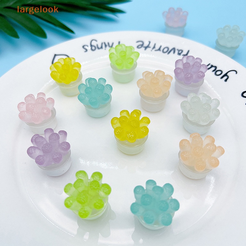 Bộ 2 Đèn Dạ Quang Mini Bằng Nhựa Resin Trang Trí Xe Hơi