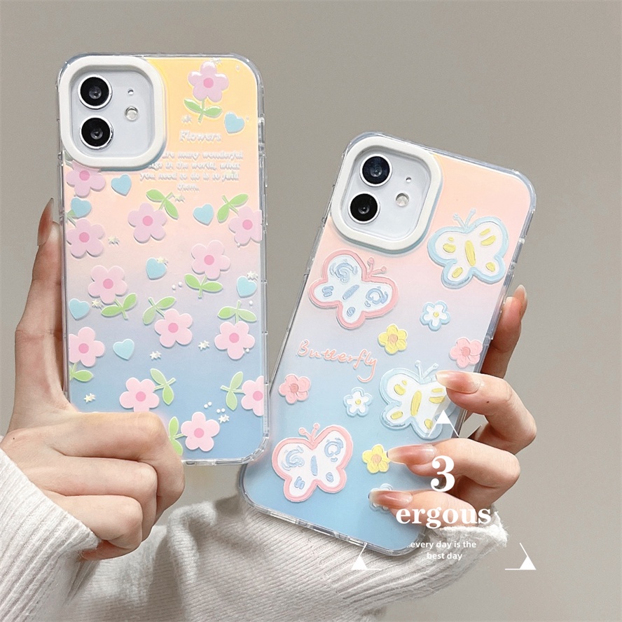 Ốp Điện Thoại Mềm Chống Sốc Màu Gradient Cho IPhone 14 13 12 11 Pro Max SE2020 X XR Xs Max 7 8 Plus