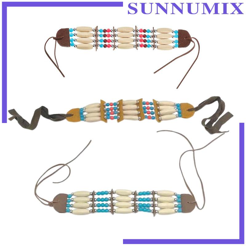 [Sunnimix] Vòng Cổ Hạt Gỗ Nhiều Màu Phong Cách Bộ Lạc Bohemian