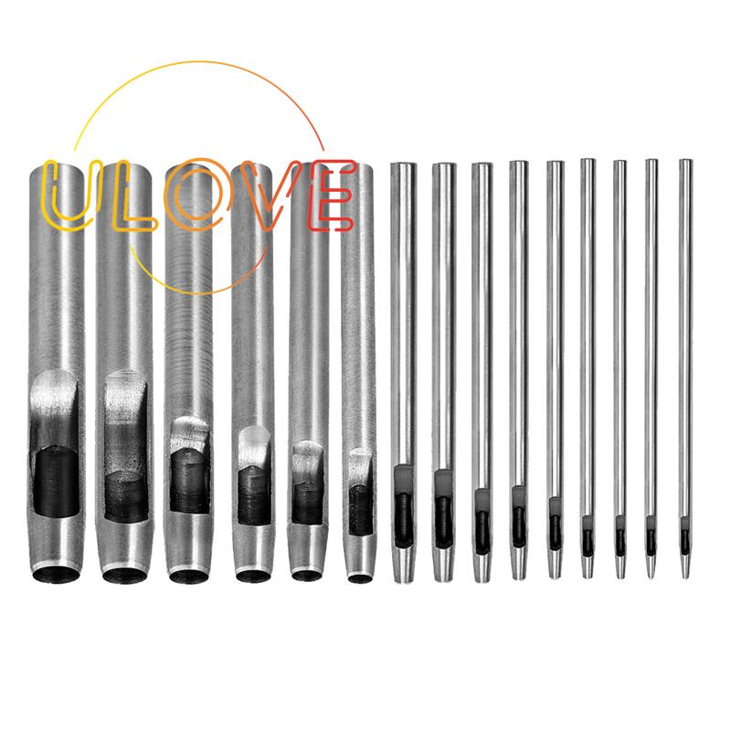 Bộ 15 Dụng Cụ Đục Lỗ Tròn 0.5Mm-10Mm Cho Đồ Da / Iwatch