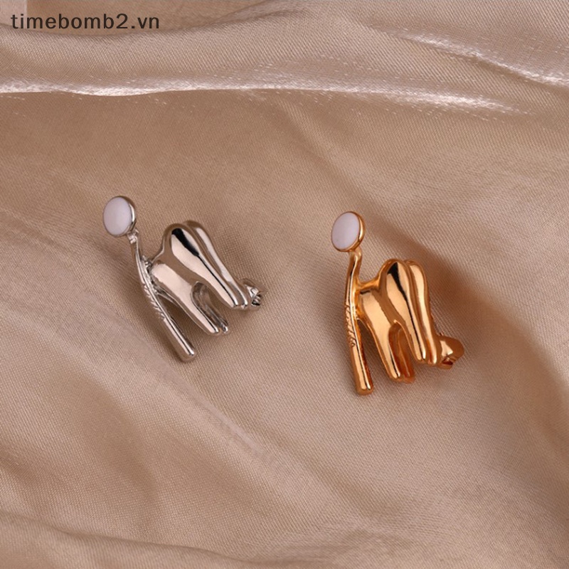 {Timebomb} Ghim Cài Cổ Áo Tráng Men Họa Tiết Hoạt Hình Bảo Vệ Răng Cho Học Sinh.