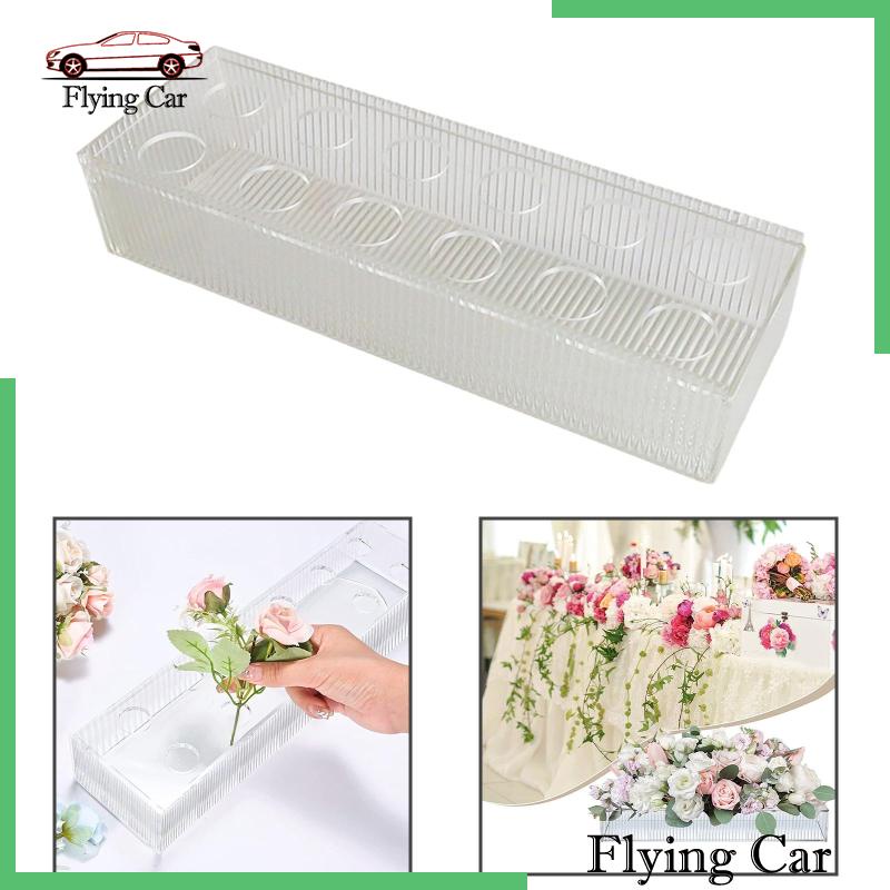 [Lzdjfmy2] Giá Đỡ Bình Hoa Bằng Acrylic Sọc Dọc Trang Trí Trung Tâm