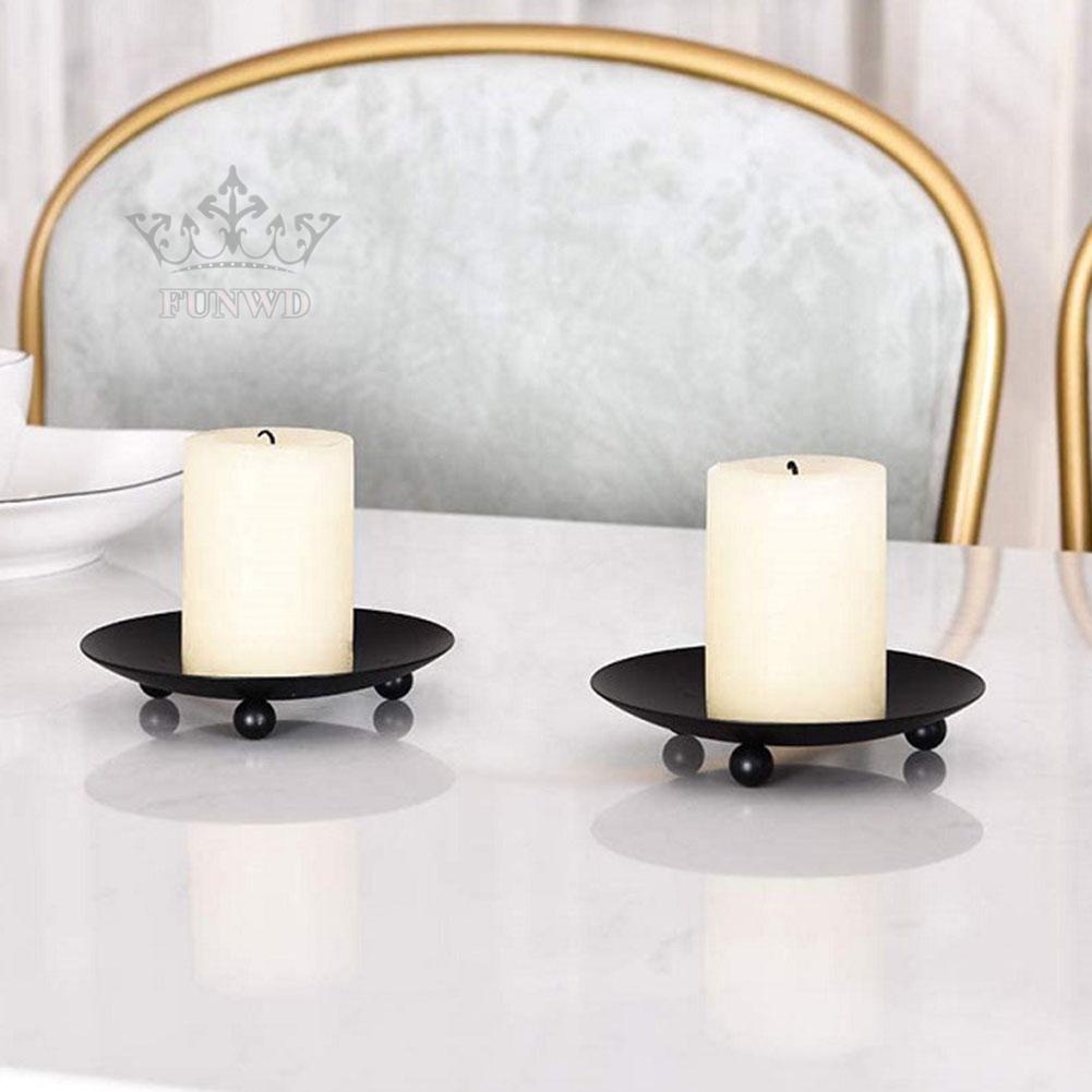 Đĩa Sắt Đựng Nến Thơm Trang Trí Tiệc Cưới / Giáng Sinh / Spa Mới