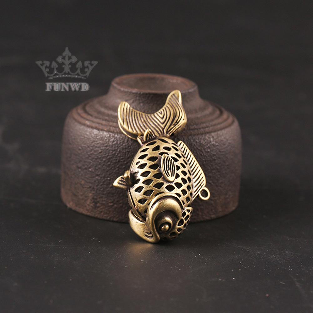 Móc Khóa Hình Cá Bằng Đồng Thau Đẹp Mắt