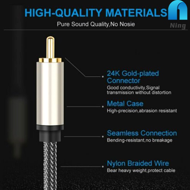 Dây Cáp Âm Thanh Hifi 5.1 Spdif Rca Sang Rca