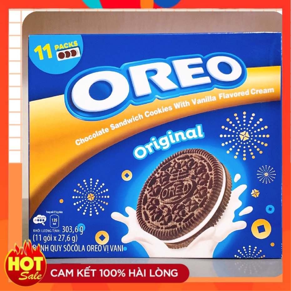 [Date Mới] BÁNH QUY OREO VANI HỘP 11 GÓI