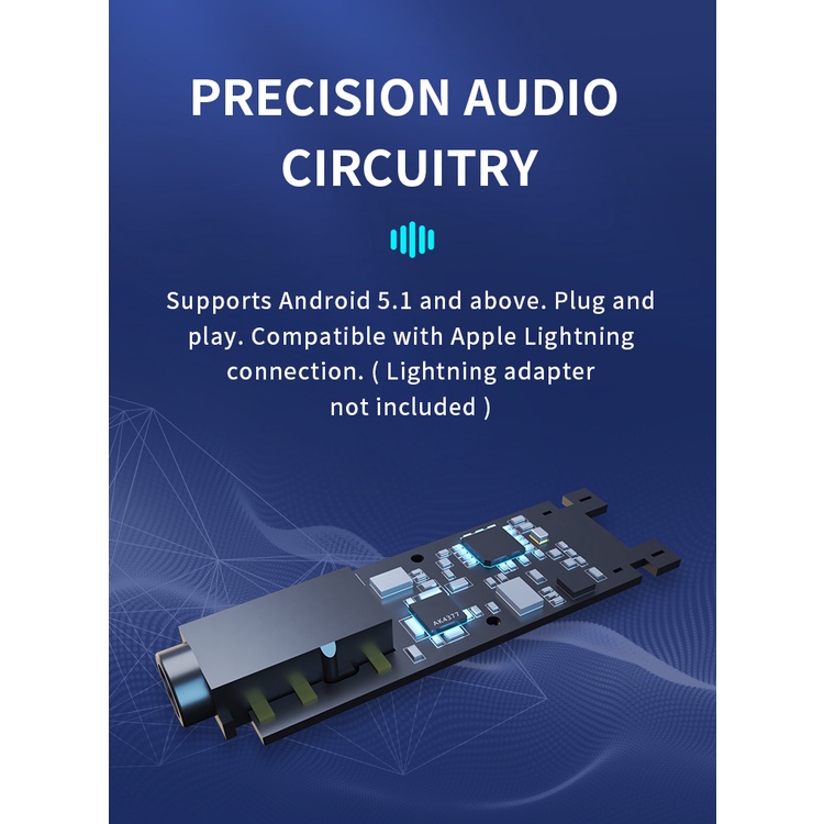 Cáp KhuếCh ĐạI Âm Thanh Tai Nghe 7Hz SEVENHERTZ 71 USB DAC AMP USB-C Sang 3.5mm PCM384 DSD128