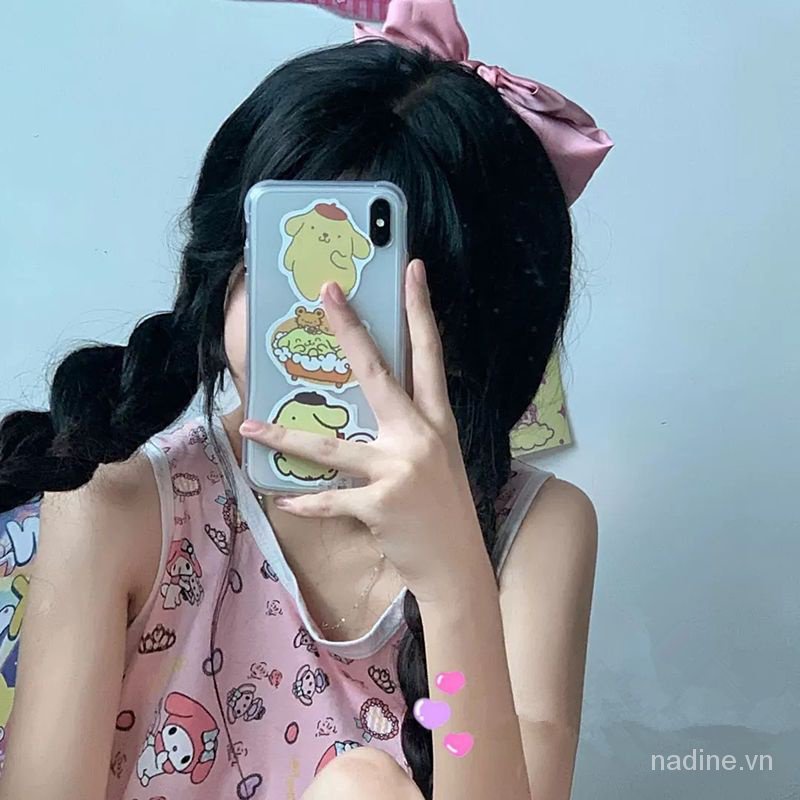 Đầm Ngủ Mỏng Sát Nách Cổ Tròn Dáng Rộng Thời Trang Mùa Hè Nhật Bản 2023 Dễ Thương Cho Nữ