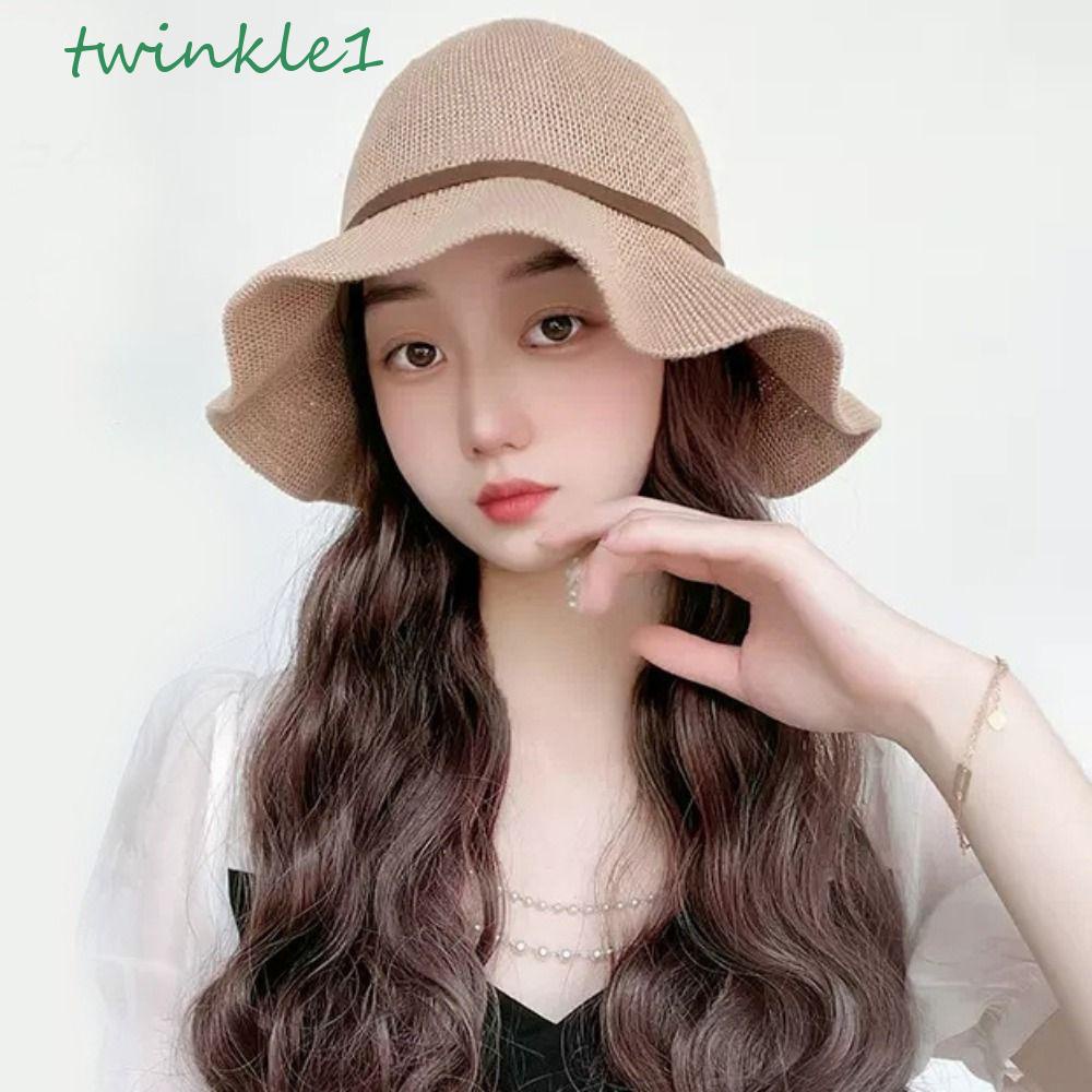 Mũ Đội Tóc Giả Xoăn Tự Nhiên Bằng Sợi Tổng Hợp Chất Lượng Cao Thời Trang Xuân Hè Dành Cho Nữ