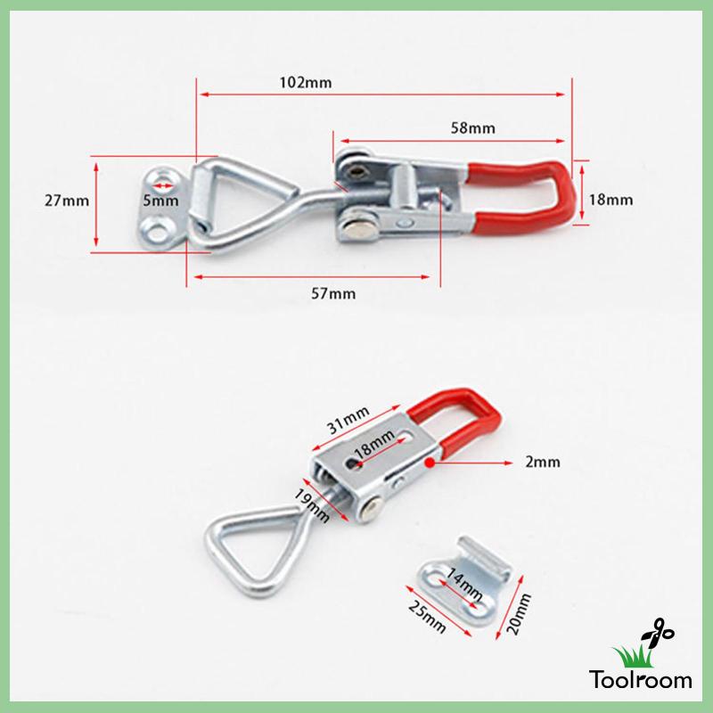 Bộ 5 Chốt Cài Chốt Đẩy Bằng Sắt Tháo Gỡ Nhanh Dùng Làm Đồ Gỗ