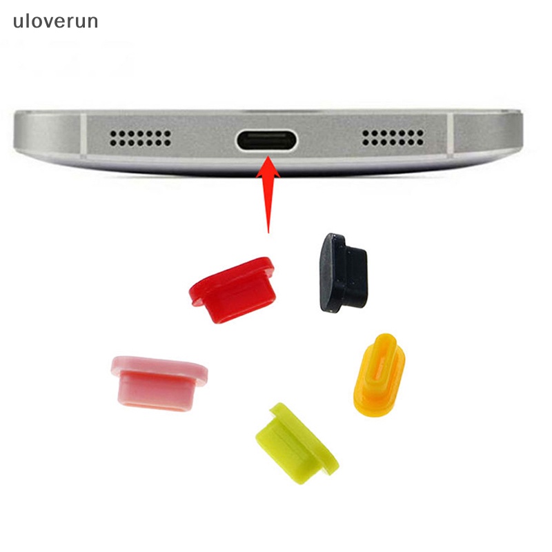 Bộ 10 Nút Chống Bụi Cổng Sạc USB Type-C Bằng Silicon Cho Điện Thoại Thông Minh vn