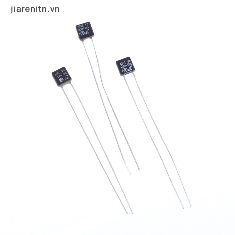 Set 10 Cầu Chì Động Cơ Quạt Vuông 2A 250V 115 120 125 130 135 140 145 150 Độ Có Công Tắc Nhiệt Độ