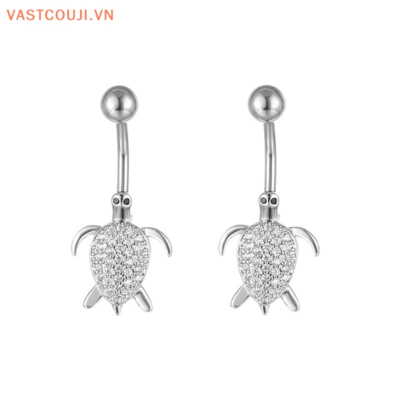 Khuyên Rốn Hình Rùa Biển Đính Đá Pha Lê Gợi Cảm Cho Nữ