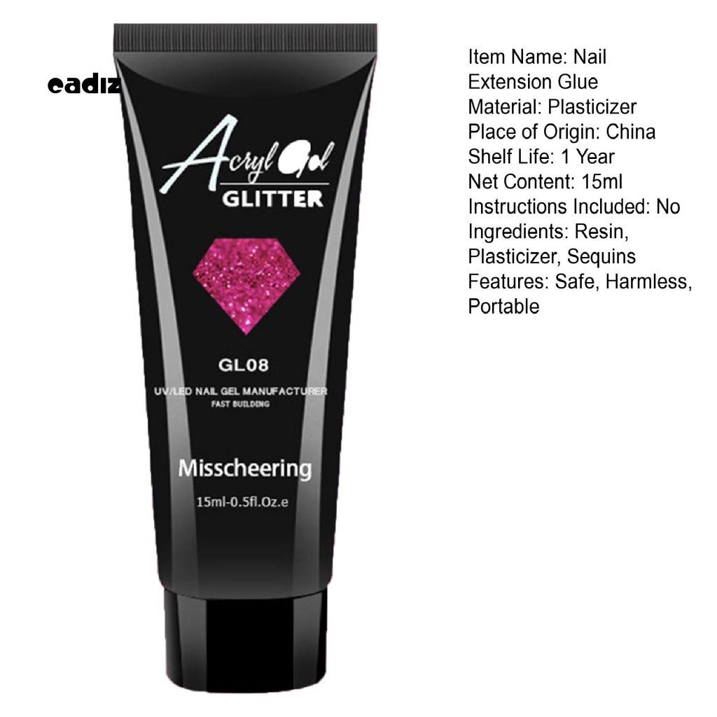 Bộ Keo Nối Dài Móng Tay Nhiều Kiểu Chuyên Dụng Cho Salon DIY