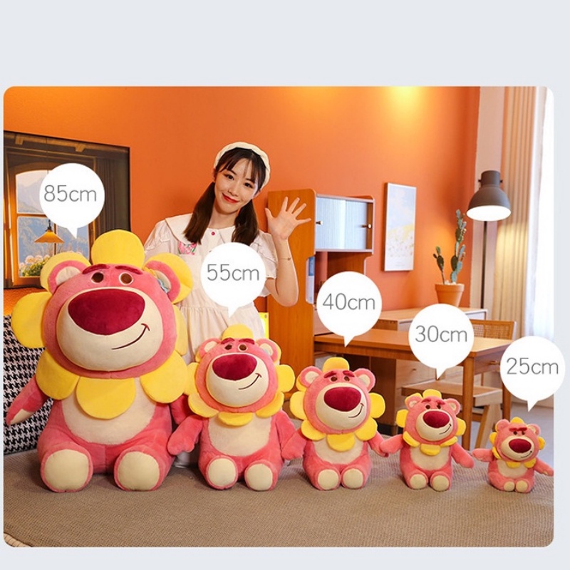 Thú Nhồi Bông Hình Gấu Dâu Tây / Hoa Hướng Dương Cỡ Lớn Cho Bé