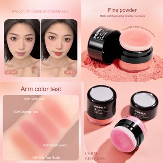 Phấn Má Hồng Mềm Mịn Lâu Trôi Không Phai Màu Kèm Cọ Đầu Nấm FOMIX
