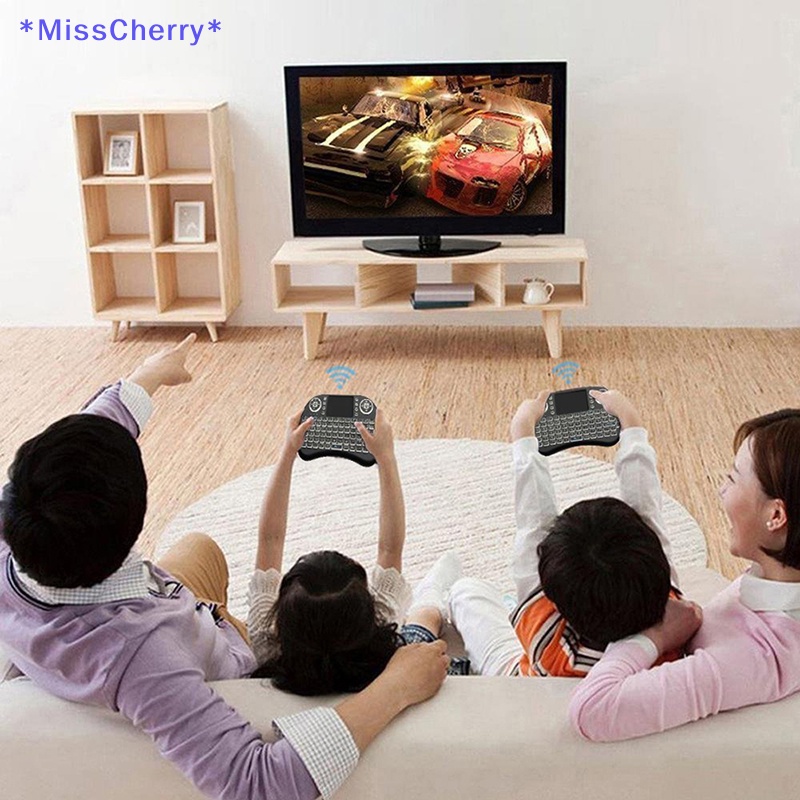 Bàn Phím Không Dây Mini 2.4G Hình Chuột Máy Tính Tiếng Anh Nga Mới