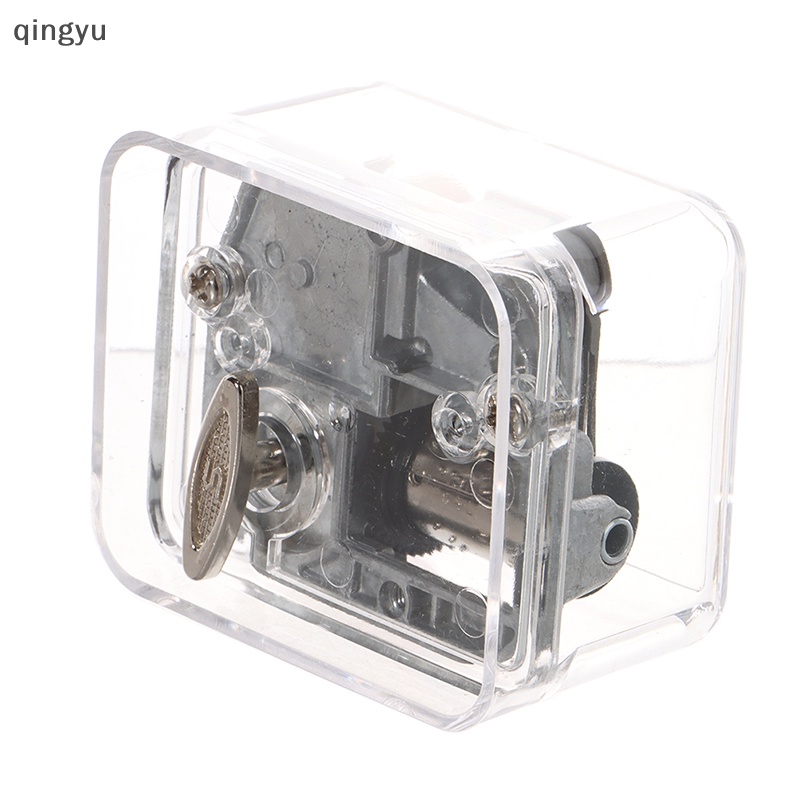 Qingyu Hộp Nhạc Bằng Acrylic Thủ Công Sáng Tạo Có Thể Chuyển Động Bằng Tay