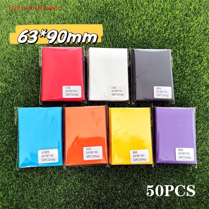 Set 50 Tấm Thẻ Nhám Bảo Vệ Bảng Điều Khiển 63x90mm Nhiều Màu Sắc