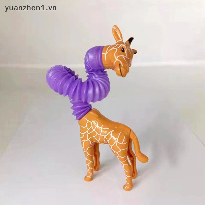 Đồ Chơi Xếp Hình Hươu Cao Cổ Ống Dẫn Đèn LED Có Thể Thay Đổi Màu Sắc