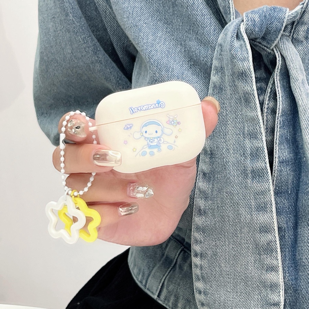 Vỏ Bảo Vệ Hộp Sạc Tai Nghe AirPods 1 2 3 Pro2 2022 Bluetooth Không Dây Chất Liệu Silicon Tpu Mềm Chống Trầy Xước Hình Phi Hành Gia Kuromi Hoạt Hình Dễ Thương