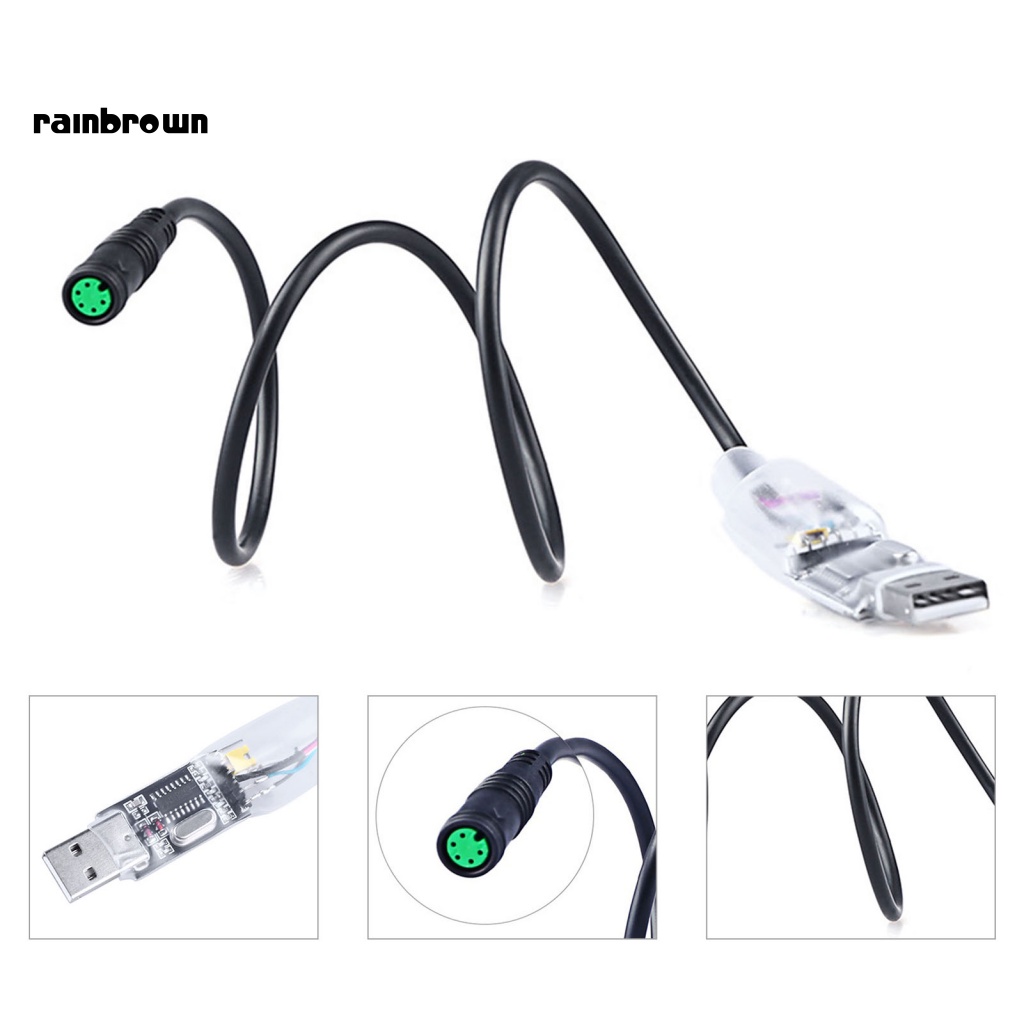 &lt; Rainbrown &gt; Dây Cáp Ổ Đĩa Trung Bình Bằng Nhựa Chống Đâm Thủng Độ Cao Có Cáp USB Cho Xe Đạp