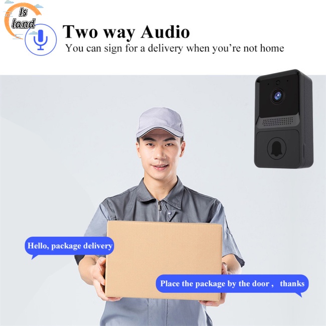 Bộ Chuông Cửa Mini Không Dây Kết Nối Wifi Bảo Vệ An Toàn Có Ghi Âm Hai Chiều