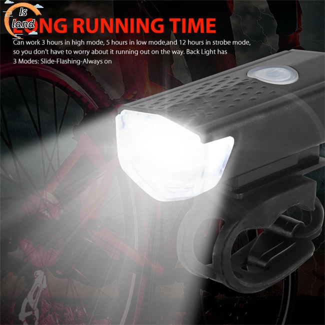 Bộ Đèn Pha LED USB Kèm Sạc Chuyên Dụng Cho Xe Đạp Mtb