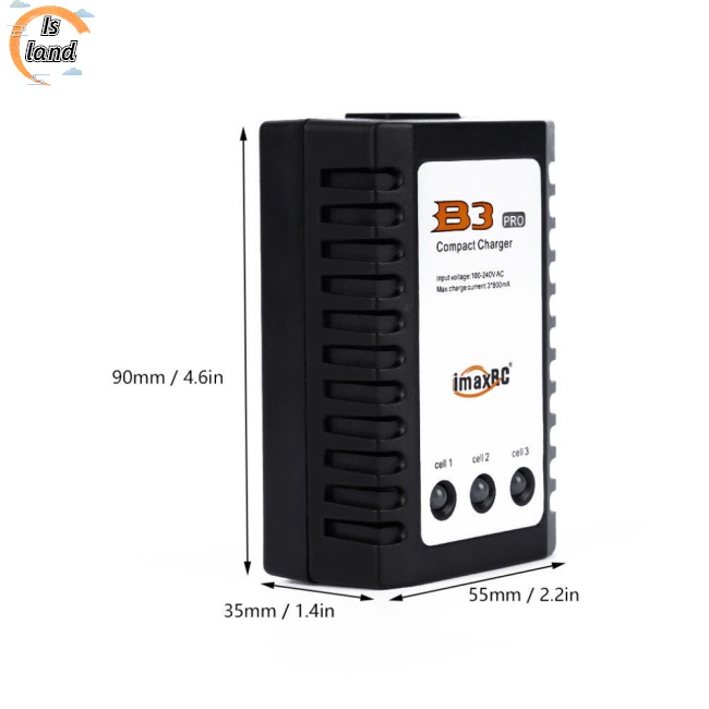 Bộ Sạc Cân Bằng B3 LiPo 10W 2s-3s Lithium 7.4v 11.1v Pro B3AC Chất Lượng Cao