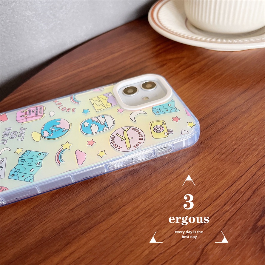 Ốp Điện Thoại Mềm Chống Sốc Màu Gradient Cho IPhone 14 13 12 11 Pro Max SE2020 X XR Xs Max 7 8 Plus