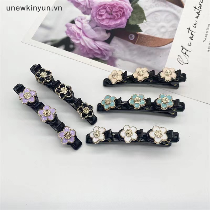 Uu Kẹp Tóc Bện Đính Hoa Ngọt Ngào Thanh Lịch Dễ Thương Cho Nữ