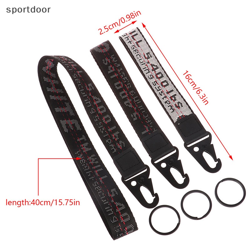 [sportoutdoor] Móc Chìa Khóa Vải Canvas PU Có Dây Đeo Cổ Tay Phong Cách Âu Mỹ [out]