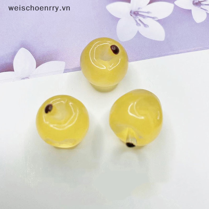Set 5 Quả Táo Mini Bằng Nhựa Phát Quang Dùng Để Trang Trí