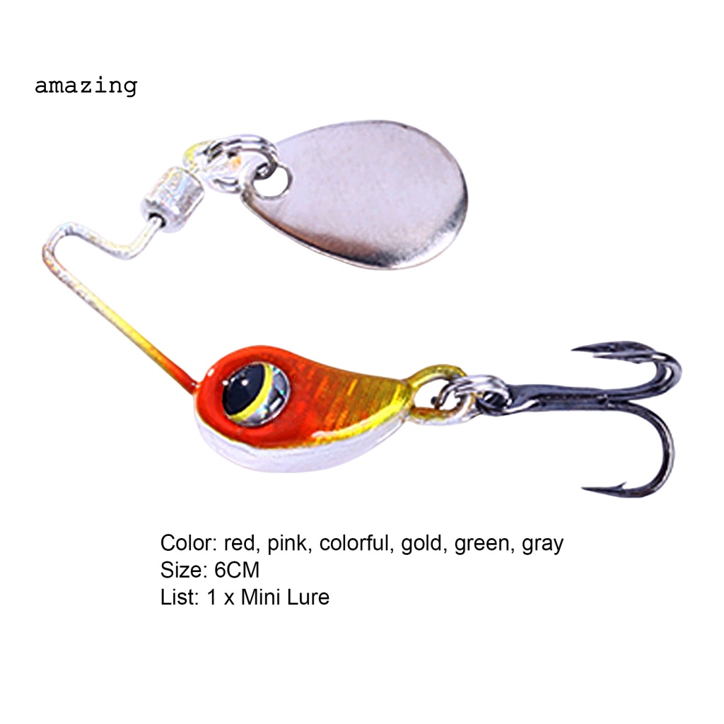 Mồi Câu Cá 6cm 4g / 8g Mắt 3D Màu Sắc Tươi Sáng Chống Va Chạm