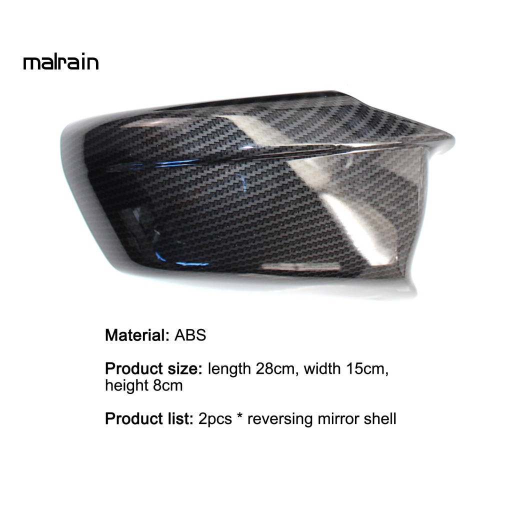 Bộ 2 Ốp Gương Chiếu Hậu Trái / Phải Thay Thế Chống Ăn Mòn Cho Xe Hơi 51167216369 51167216370 Phụ Kiện Chuyên Dụng Dành Cho BMW 5 Series F10 2011-2013