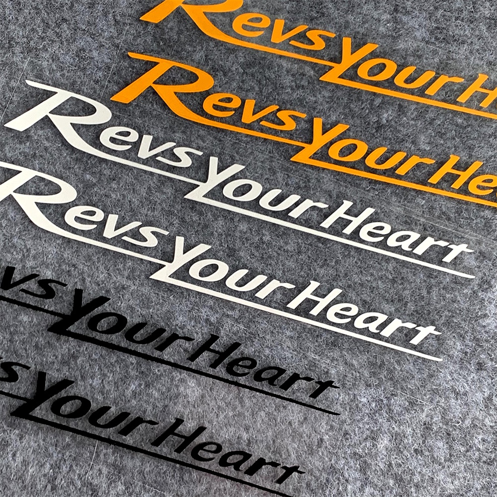 Miếng Dán Trang Trí Kính Chắn Gió Xe Mô Tô Yamaha Revs Your Heart Phản Quang