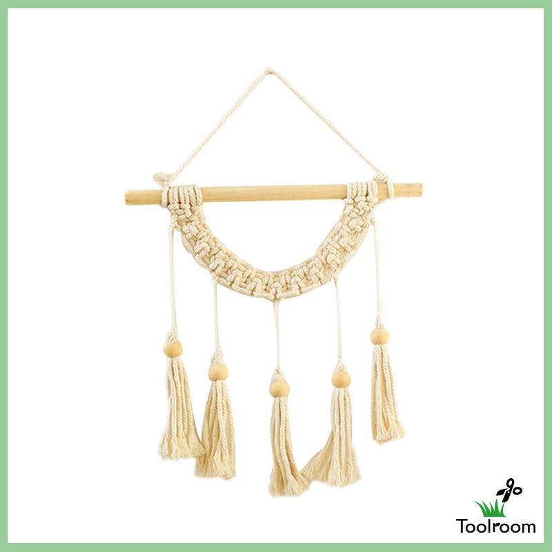 Thảm Dệt Macrame Treo Tường Trang Trí Tiệc Cưới Phong Cách Bohemian