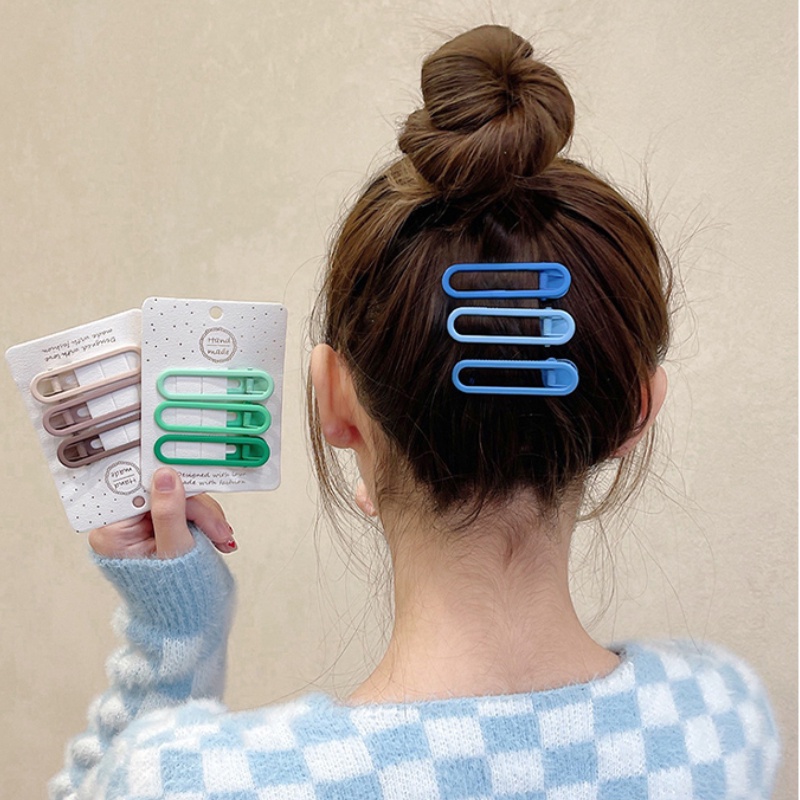 Kẹp Tóc Mỏ Vịt Màu Kẹo Ngọt Thiết Kế Mới Cho Nữ