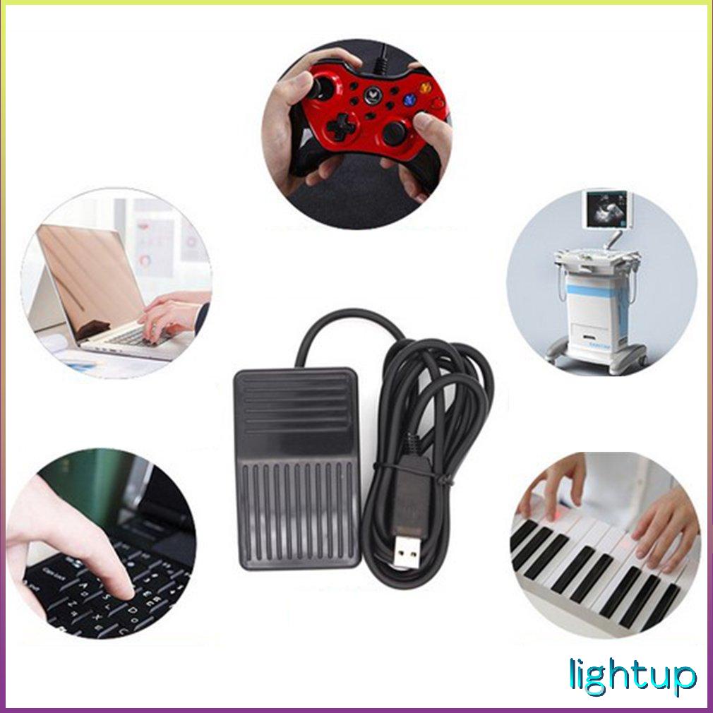 USB Đa Năng Bàn Đạp Chân Đơn Quang Điều Khiển Một Phím Chương Trình Máy Tính Chuột Trò Chơi Hành Động Trốn