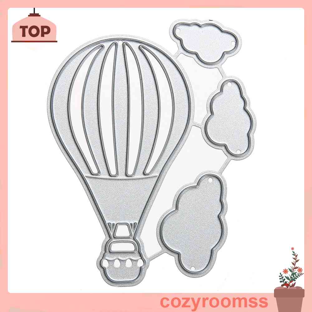 Khuôn Cắt Giấy Kim Loại Hình Khinh Khí Cầu Xinh Xắn