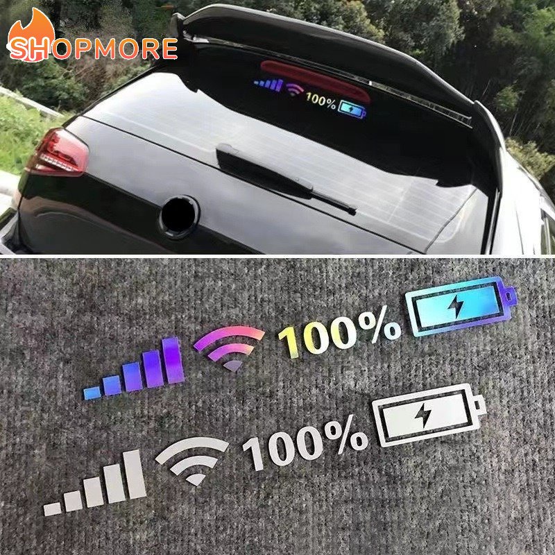 Miếng Dán Trang Trí Xe Hơi Bằng PVC Vinyl In Laser Nhiều Màu Độc Đáo