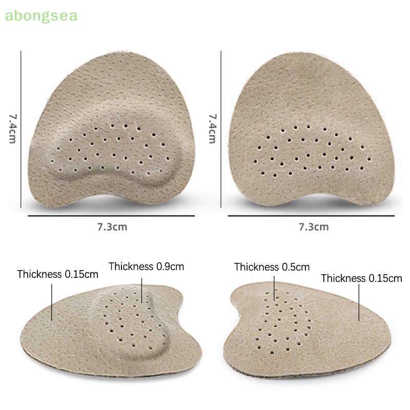 1 Cặp Miếng Lót Giày Cao Gót Bằng Da Chống Trượt Thấm Hút Mồ Hôi Thoáng Khí Cho Nữ