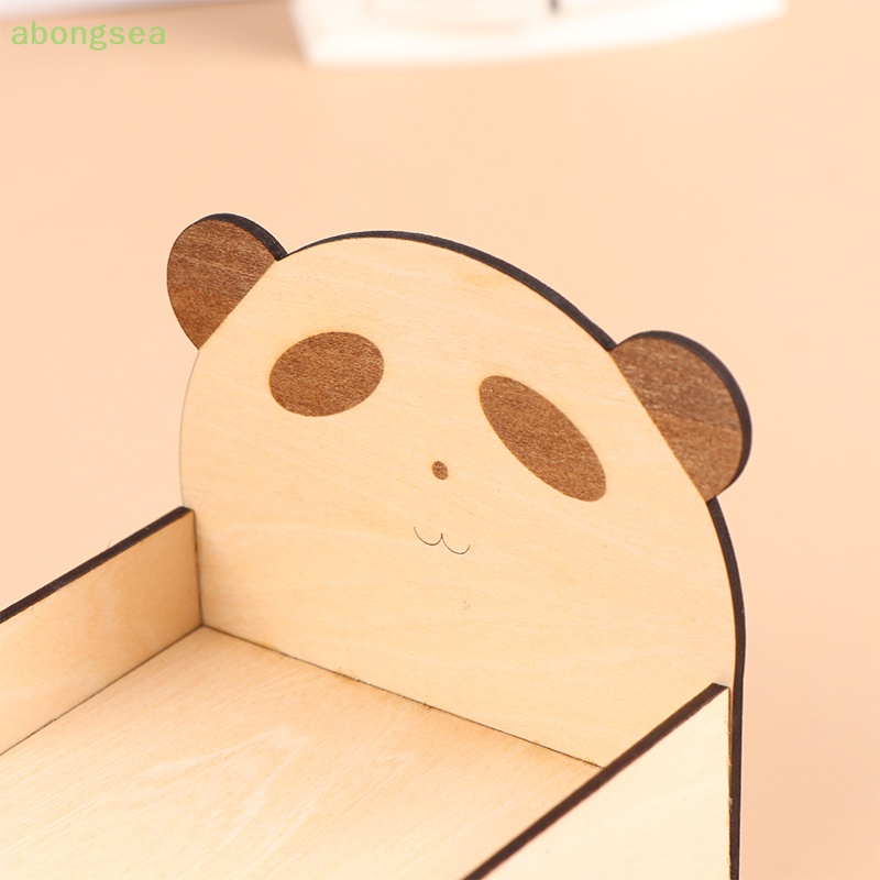 Giường Ngủ Mini Họa Tiết Hoạt Hình Trang Trí Nhà Búp Bê Tỉ Lệ 1 / 12